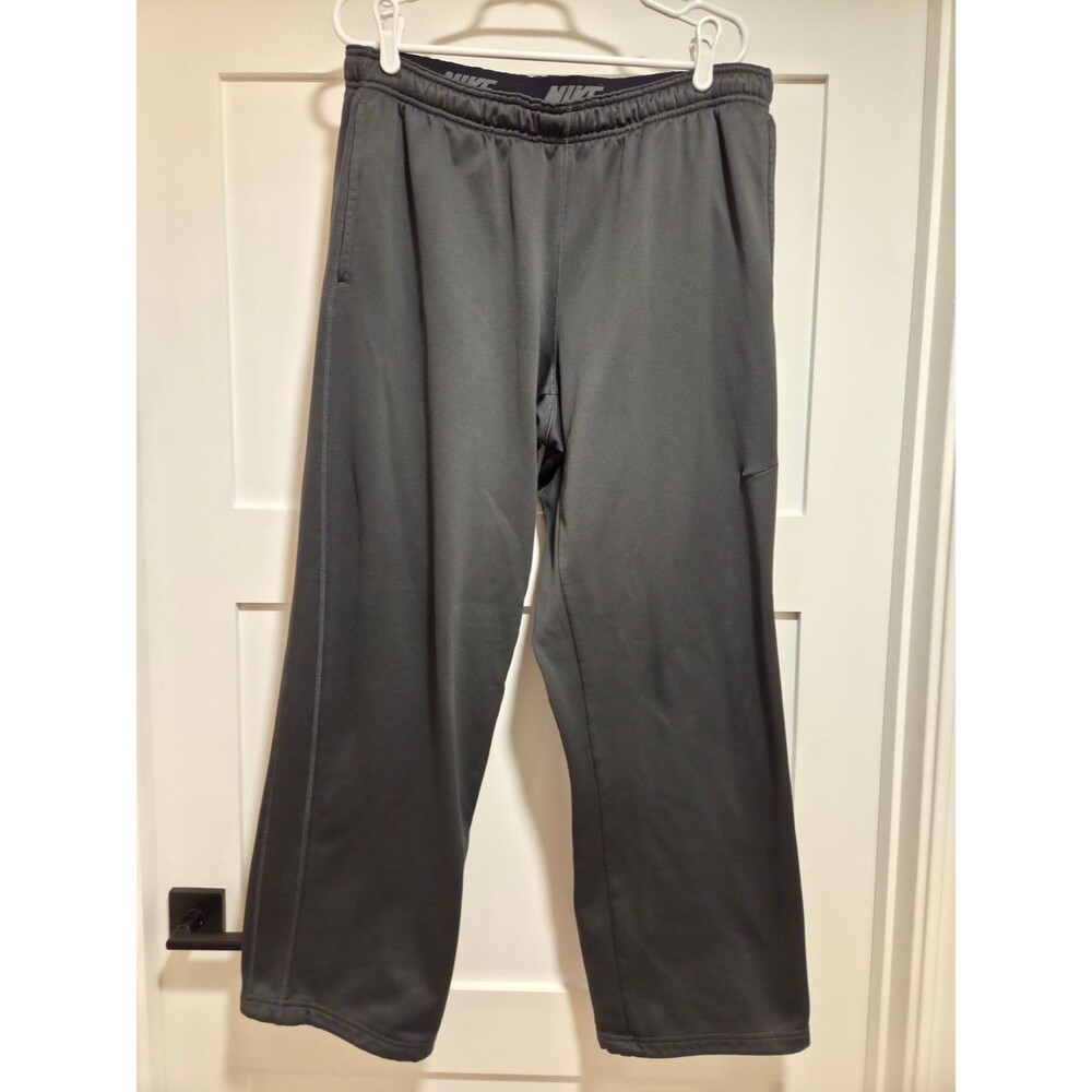 🔥 RARE VTG Nike Therma-FIT Straight Leg Fleece Track Pants 🔥XL Warm-ups